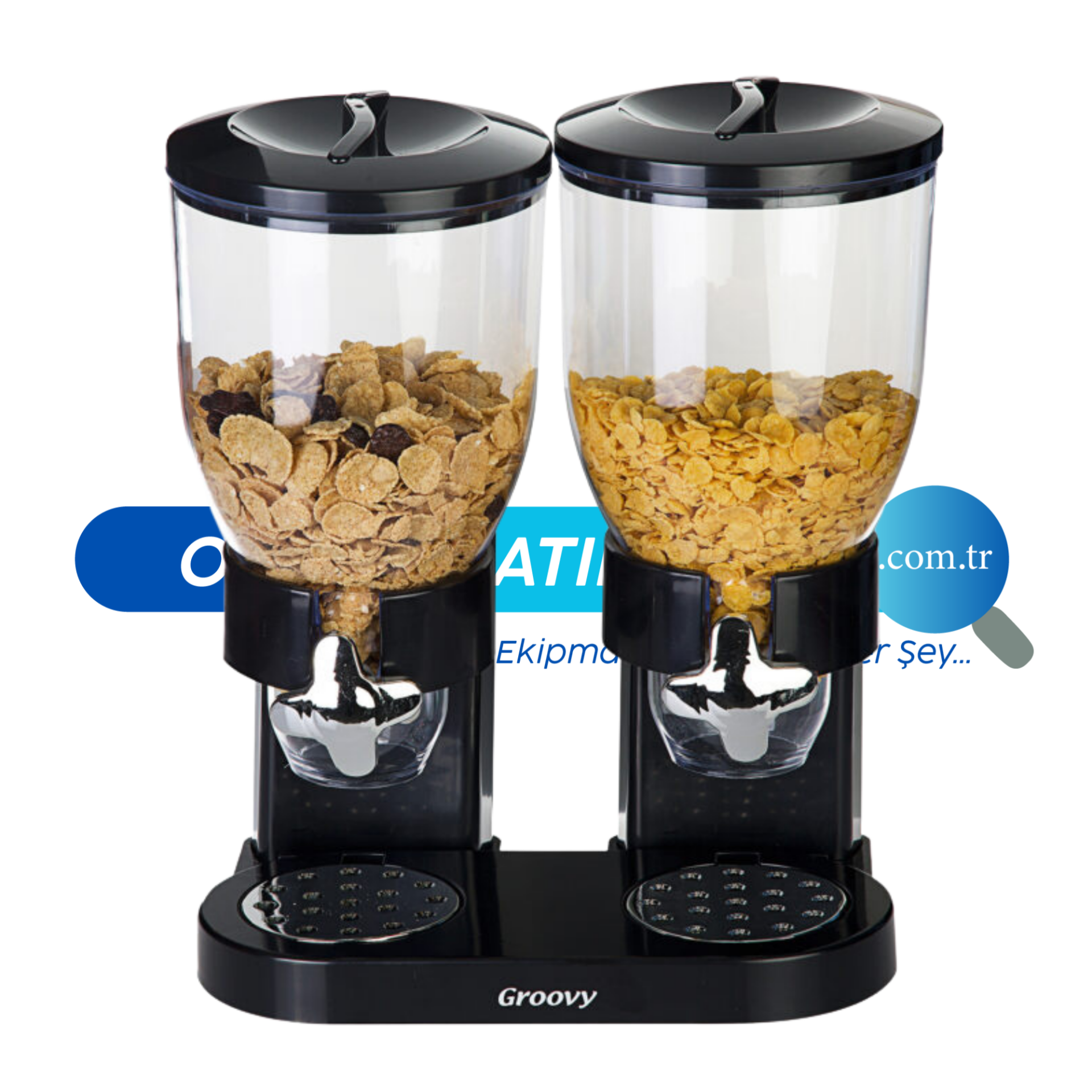 Açık Büfe Mısır Gevreği Dispenseri İkili