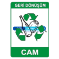 Cam Atık Uyarı Levha