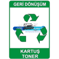 Kartuş Atık Uyarı Levha