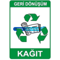 Kağıt Atık Uyarı Levha
