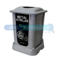 Metal Sıfır Atık Plastik Kova