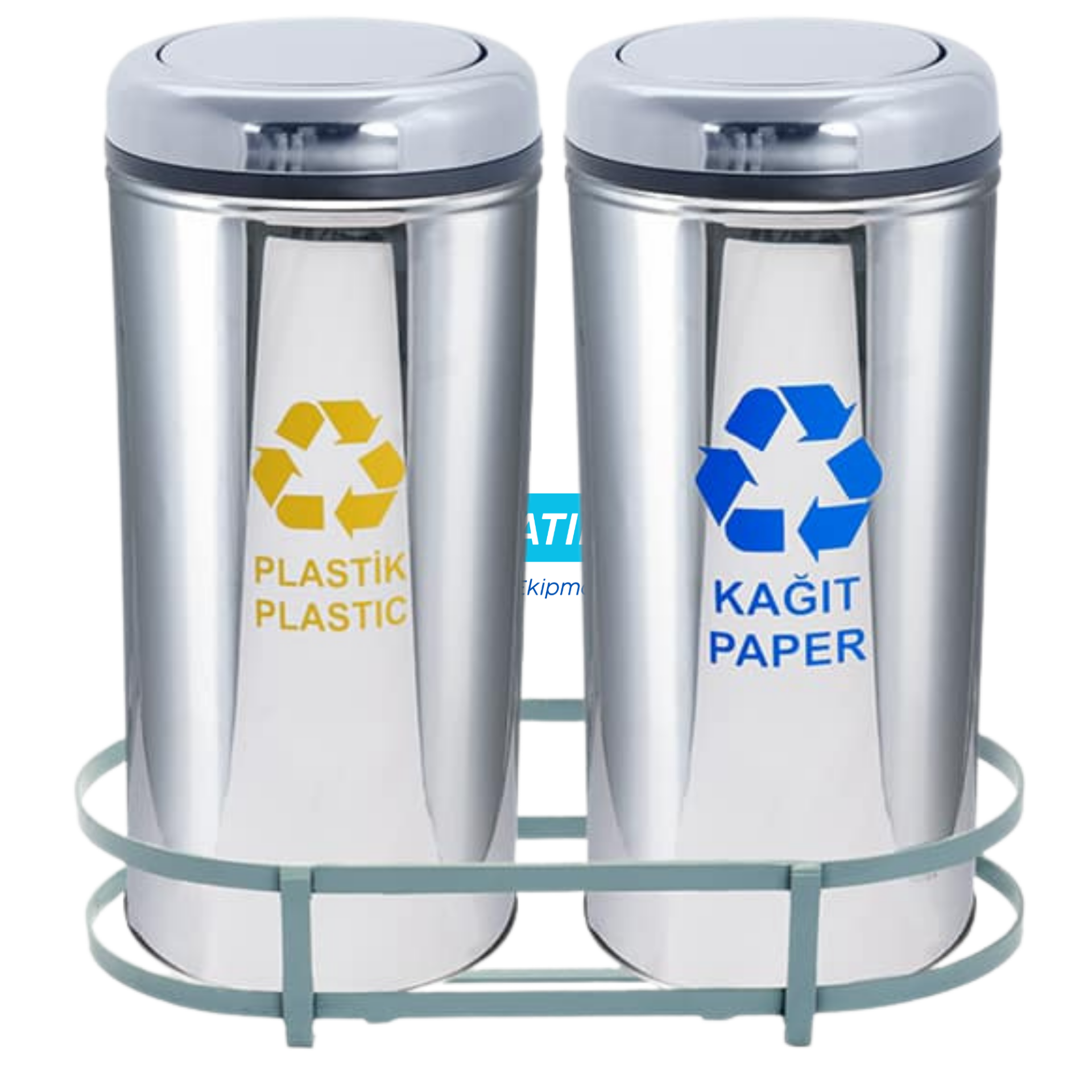 Geri Dönüşüm İkili Paslanmaz Kova Oda Tipi