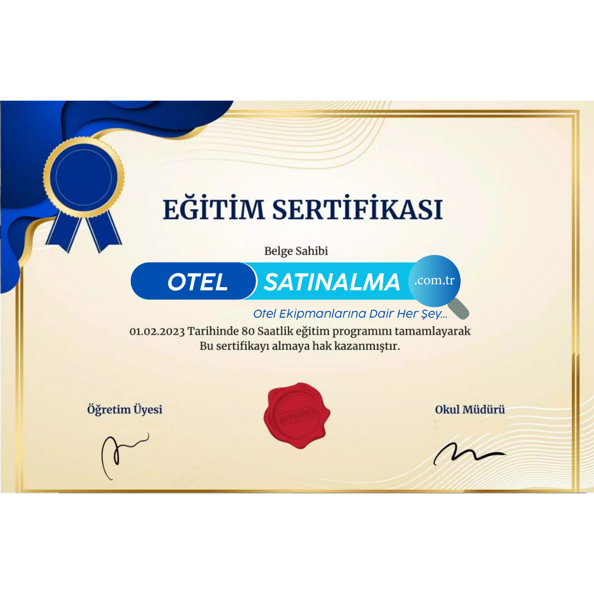 Kabartma Laklı Sertifika ve Belge