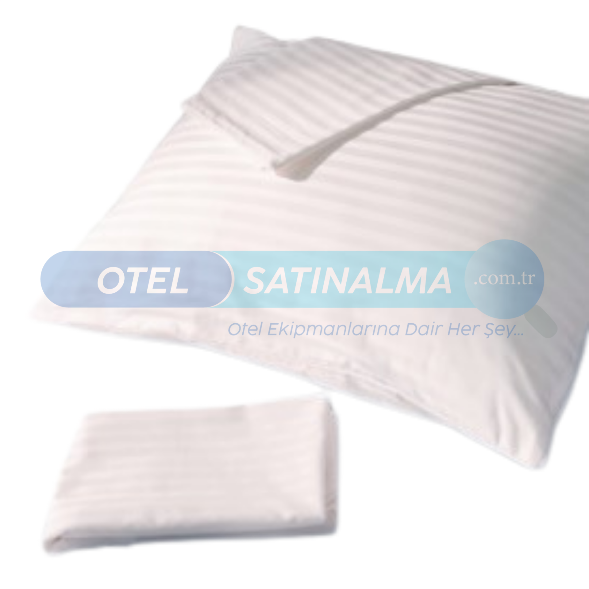 Cunda Serisi 83 Tel Düz Saten Yastık Kılıfı – %100 Pamuk